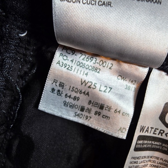 Levi's Premium Women 25 Black Ribcage Straight Ankle Jeans High Rise Pants - Picture 7 of 12